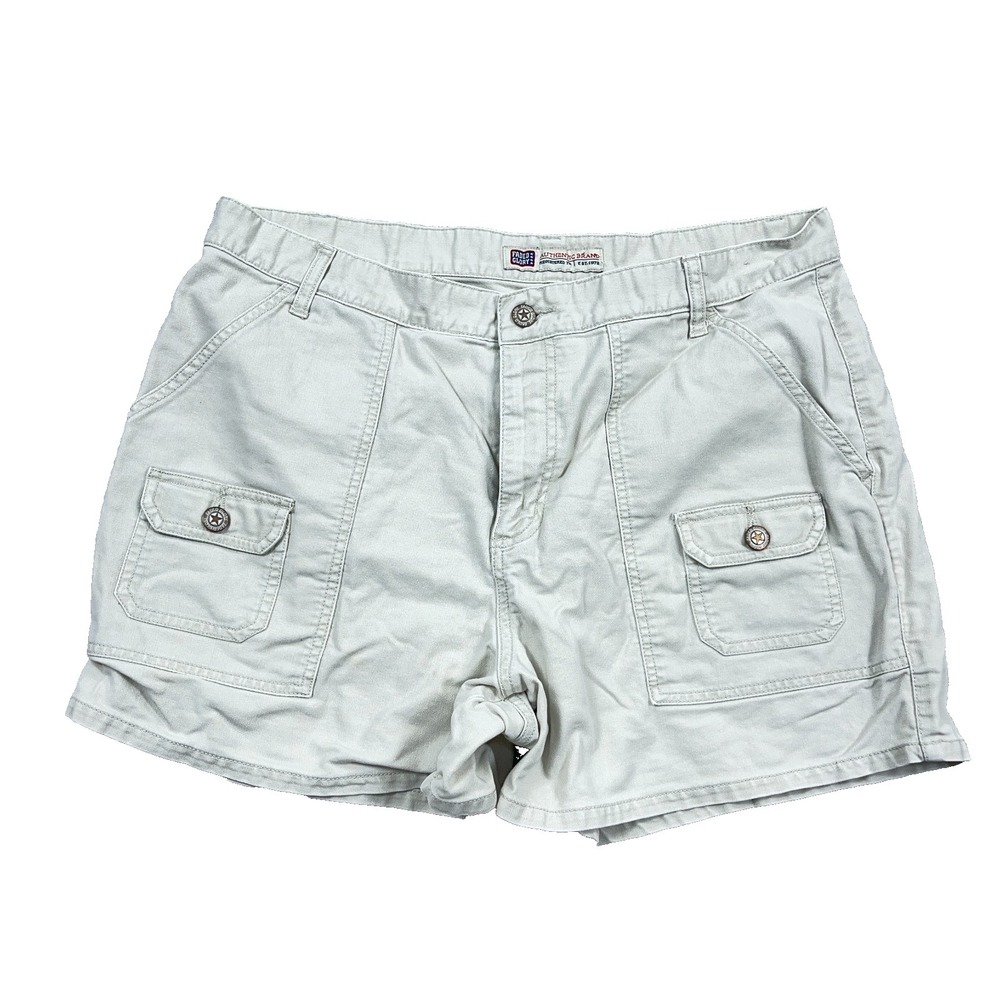 Vintage Y2K Faded Glory Shorts‎ Women 16 Tan Cargo Military Army Skate 2000s